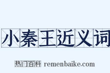 小秦王近义词是什么意思的图片